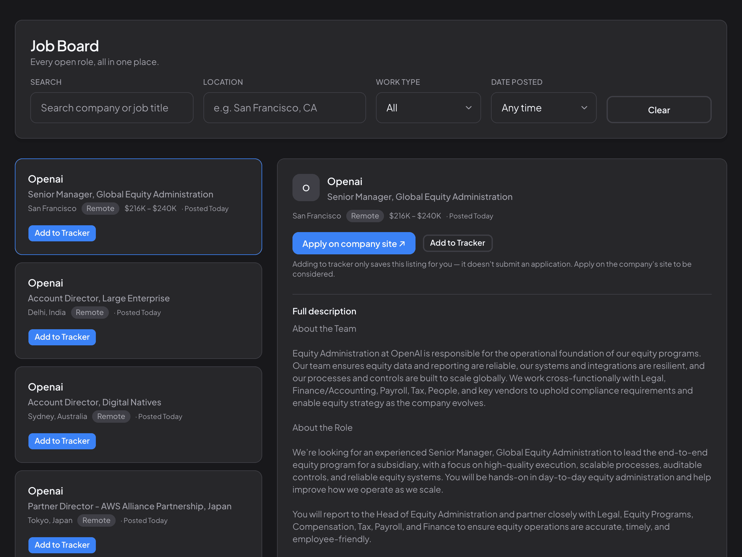Browse the job board